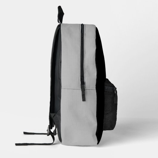 Stijlvolle Zwart Grijs Golf Design Monogram Naam Bedrukte Rugzak (Links)