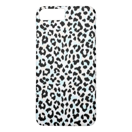 Stijlvolle zwart-wit cheetahprint Case-Mate iPhone case (Achterkant)