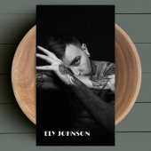 Stijlvolle zwart-wit foto Casual Visitekaartje