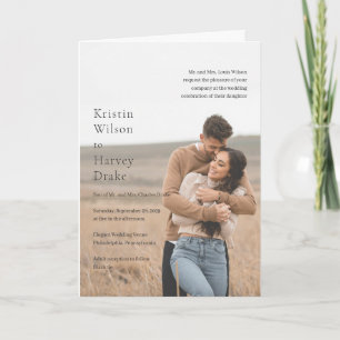 Stijlvolle zwart-wit foto moderne bruiloft