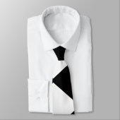 Stijlvolle zwart-wit geometrische stropdas (Gebonden)