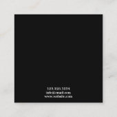 Stijlvolle zwart & wit getatoeëerde arm Tattoo art Vierkante Visitekaartje (Achterkant)