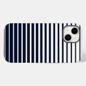 Stijlvolle zwart & wit monogram strepen Case-Mate iPhone case (Achterkant (horizontaal))