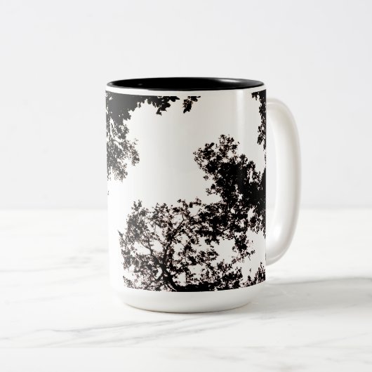 Stijlvolle zwart-wit ontworpen Mok (Voorkant rechts)