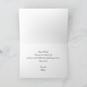 Stijlvolle zwart-wit-pianotoetsen foto kaart (Binnen)