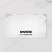 Stijlvolle zwart-wit Sword Tattoo Shop Visitekaartje (Achterkant)