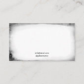 Stijlvolle zwart & wit vlinder Tattoo artiest Visitekaartje (Achterkant)