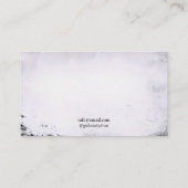 Stijlvolle Zwart & Wit Vlinder Tattoo Shop Visitekaartje (Achterkant)