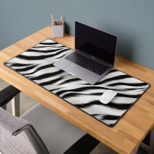Stijlvolle zwart-wit Zebra Animal Print Bureaumat