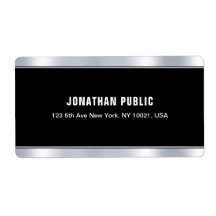 Stijlvolle zwart zilver elegante Sjabloon verzendi