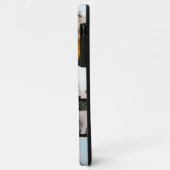 Stijlvolle Zwarte 7 Foto Collage Case-Mate iPhone Case (Achterkant/links)