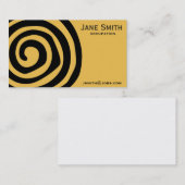 Stijlvolle zwarte Aztec-spiraal professioneel Visitekaartje (Voorkant / Achterkant)