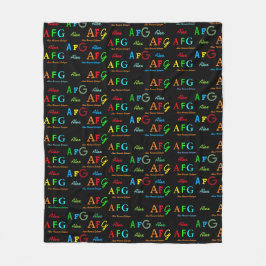 stijlvolle zwarte deken met een patroon van kleure