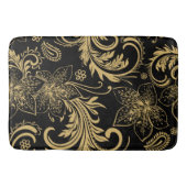 Stijlvolle zwarte en gouden bath Mat (Voorkant)