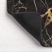 Stijlvolle zwarte en goudkleurige Muismat (Hoek)