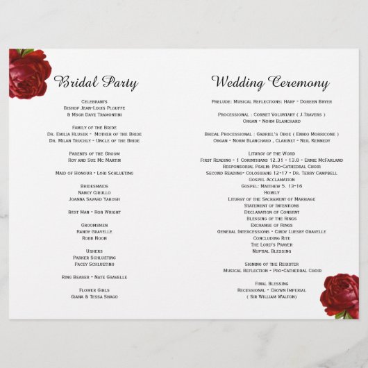 Stijlvolle zwarte en witte strepes bruiloft-progra (Achterkant)