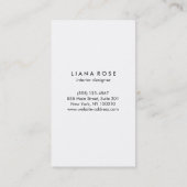 Stijlvolle zwarte en witte stripes visitekaartje (Achterkant)