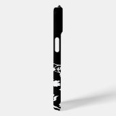 Stijlvolle zwarte en witte vlinder in het wild Case-Mate iPhone case (Achterkant / Rechts)