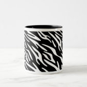 Stijlvolle zwarte en witte Zebra Stripe Mok (Center)
