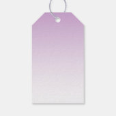 Stijlvolle zwarte Eyelashes & Paarse Glitter Harte Cadeaulabel (Achterkant)