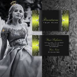 Stijlvolle zwarte geleggelkwiekte juwelen sierlijk visitekaartje