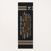 Stijlvolle zwarte GESCHENKEN VAN SPIRIT Christelij Yogamat (Voorkant)