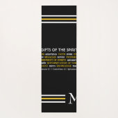 Stijlvolle zwarte GESCHENKEN VAN SPIRIT Christelij Yogamat (Achterkant)