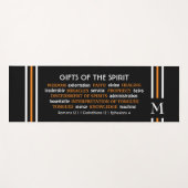 Stijlvolle zwarte GESCHENKEN VAN SPIRIT Christelij Yogamat (Voorkant (horizontaal))