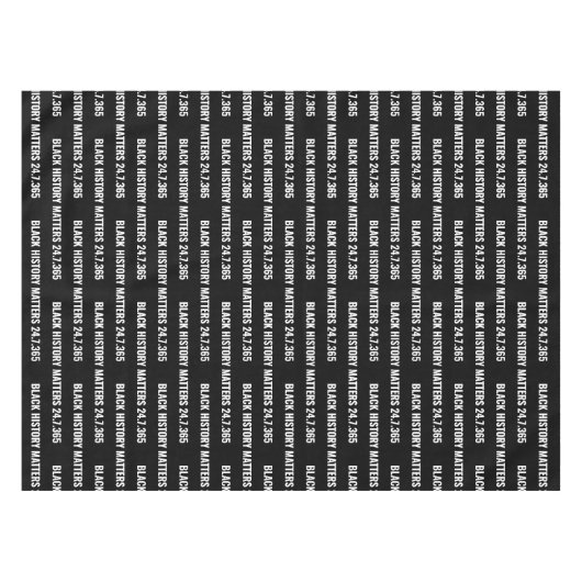 Stijlvolle ZWARTE GESCHIEDENIS BHM Tafelkleed (Voorkant (Horizontaal))