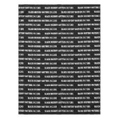 Stijlvolle ZWARTE GESCHIEDENIS BHM Tafelkleed (Voorkant)