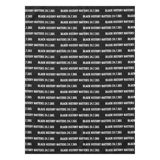 Stijlvolle ZWARTE GESCHIEDENIS BHM Tafelkleed (Voorkant)