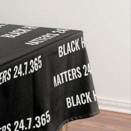 Stijlvolle ZWARTE GESCHIEDENIS BHM Tafelkleed