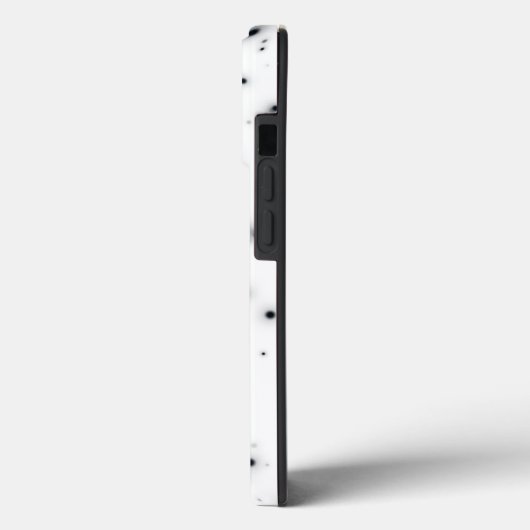 Stijlvolle zwarte glitter-drifmonogram Case-Mate iPhone case (Achterkant / Links)