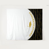 Stijlvolle Zwarte Goud Geslepen Wandkleed (Voorkant (horizontaal))