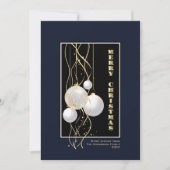 Stijlvolle zwarte gouden kerstkreuken feestdagenkaart (Voorkant)