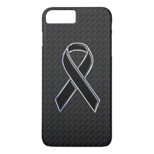 Stijlvolle zwarte-lint bewustzijn iPhone 8/7 plus hoesje