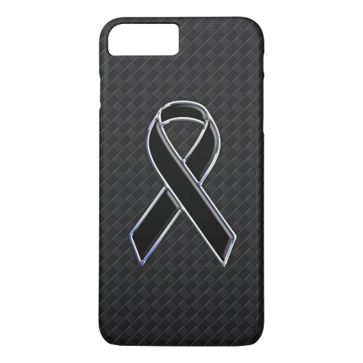 Stijlvolle zwarte-lint bewustzijn Case-Mate iPhone case (Achterkant)