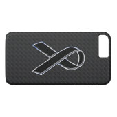 Stijlvolle zwarte-lint bewustzijn Case-Mate iPhone case (Achterkant (Horizontaal))