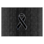 Stijlvolle zwarte-lint bewustzijn snijplank (Voorkant)