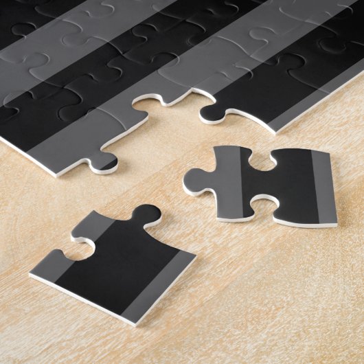 Stijlvolle zwarte-lint-lint legpuzzel (Zijkant)