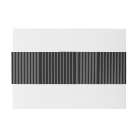 Stijlvolle zwarte-lint-lint uitnodigingen wikkel (Achterkant Voorbeeld)