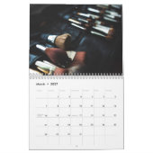 Stijlvolle zwarte make-up artiest kalender (Mar 2027)
