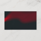 Stijlvolle zwarte rode golven Modern Professional Visitekaartje (Achterkant)