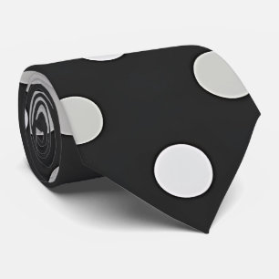 Stijlvolle zwarte stip Stropdas