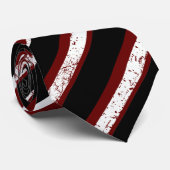 stijlvolle, zwarte strepen voor wijn stropdas (Opgerold)