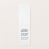 Stijlvolle zwarte subtiele golving | schaar van ho visitekaartje (Binnenkant ongevouwen)