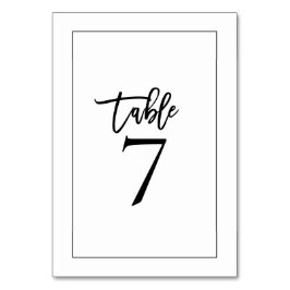 Stijlvolle Zwarte Typografie en Rand Bruiloft Kaart