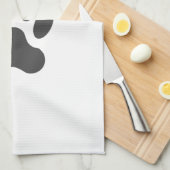 Stijlvolle zwarte vlek theedoek (Quarter Fold)