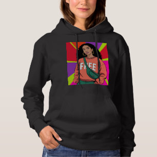 Stijlvolle Zwarte Vrouw Kunst Hoodie