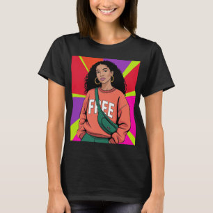 Stijlvolle Zwarte Vrouw T-shirt
